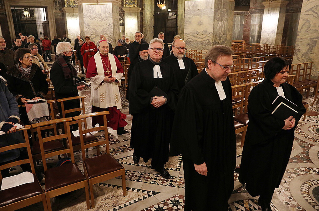 Die Gebetswoche für die Einheit der Christen wurde im Aachener Dom mit einem Gottesdienst gefeiert.  