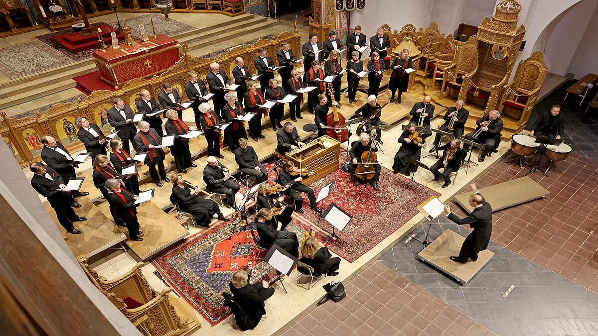 Der Kammerchor BachVokal gibt das erste Chorkonzert der 49. Aachener Bachtage.