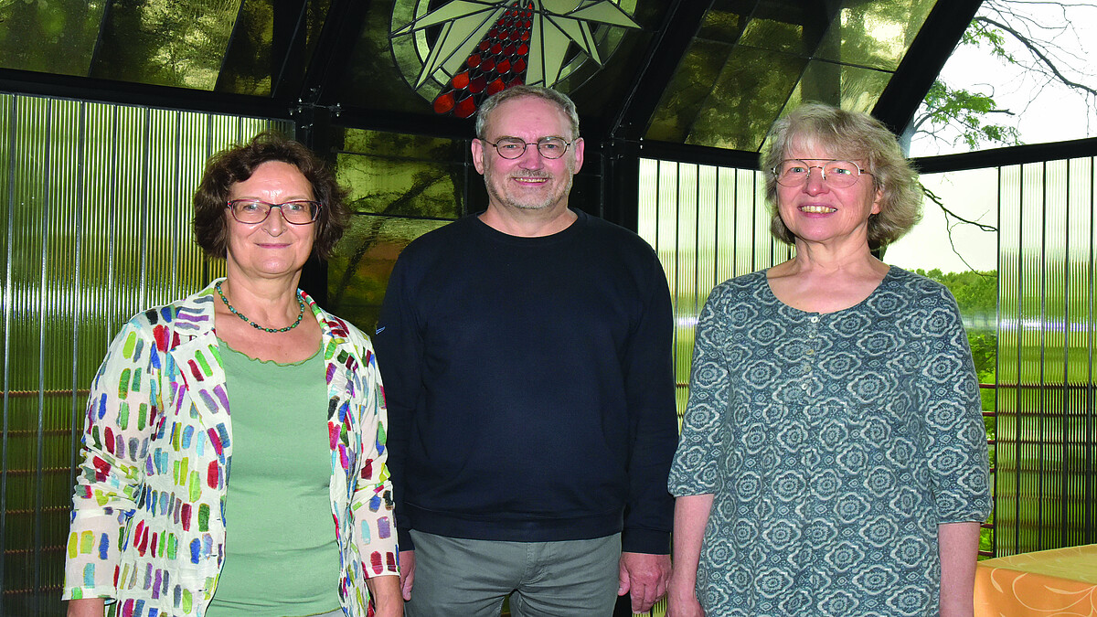 Sabine Haag, Arnd Herrmann und Sabine Hölzer-Pöll bilden das evangelische Klinikseelsorge-Team 2022.