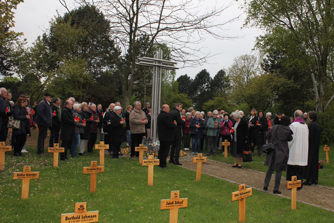 Gedenkfeier für durch das Ordnungsamt Bestattete im Jahr 2017 auf dem Friedhof Hüls